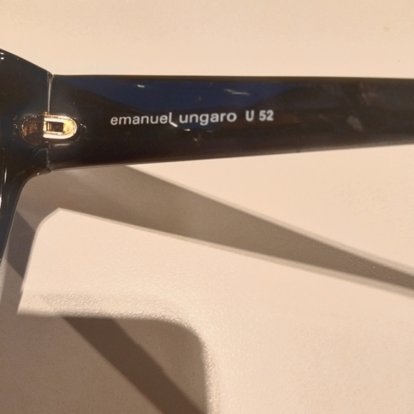 Rare 70-80s Emanuel UNGARO  Vintage Women's Sunglasses Grey Graduate lenses - Picture 4 of 10